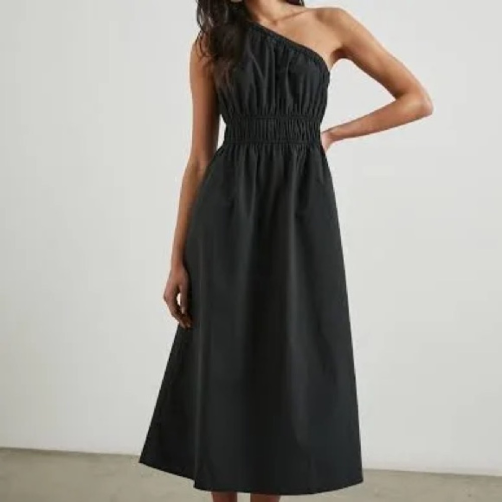 Rails black one shoulder dress size small
